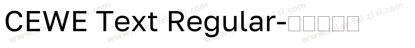 CEWE Text Regular字体转换